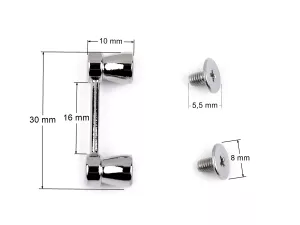 Průvlek šroubovací 16 mm - rozměry
