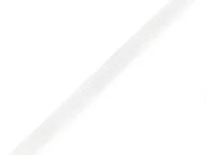 Pruženka s rypsovým vzorem / ramínková šíře 10 mm - bílá