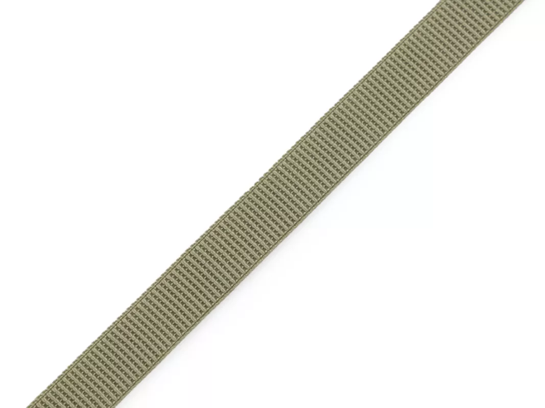 Pruženka s rypsovým vzorem / ramínková šíře 10 mm - zelená sv.