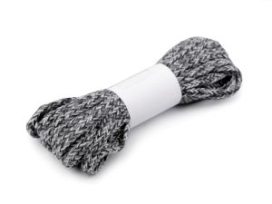 Šňůra oděvní PES Ø5 mm - šedobílá