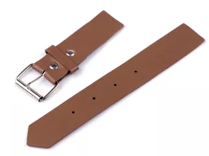 Zapínání z eko kůže šíře 30 mm - světlá hnědá