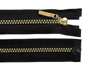 Zip kostěný No 5 délka 60 cm čtvercové zuby