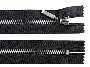 Zip kovový No5 černý v délce 14 cm