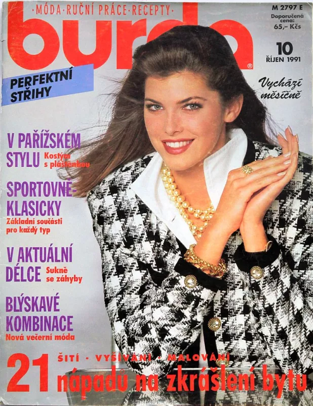 Burda 10/1991 - časopis se střihy v češtině TOP stav