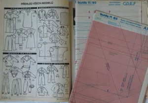 Burda 11/1993 CZ- přehled střihů 1