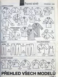 Burda 12/1996 - přehled modelů 1