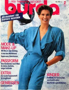 Burda 2/1991 -N- časopis se střihovou přílohou