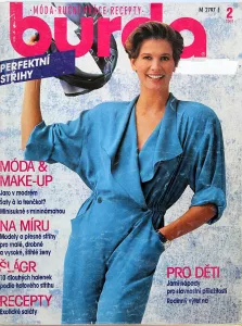 Burda 2/1991 - časopis se střihy v češtitně