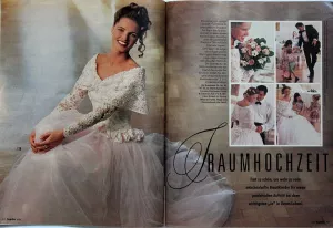 Burda 4/1993 - ukázka z časopisu - svatební šaty