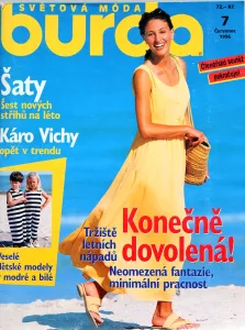 Burda 7/1996 - časopis se střihy v češtině