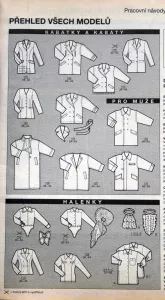 Burda 8/1993 - přehled modelů 1