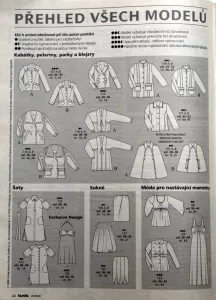 Burda 8/2008 - přehled modelů 1