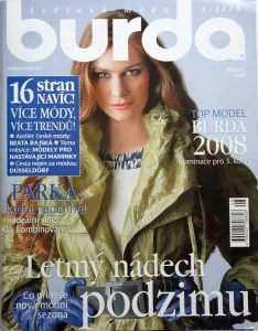 Burda 8/2008 -CZ- časopis se střihovou přílohou 
