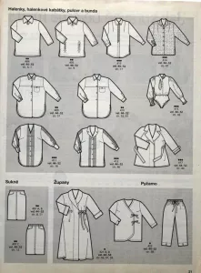 Burda pro plnoštíhlé 4/1997 - přehled střihů 2