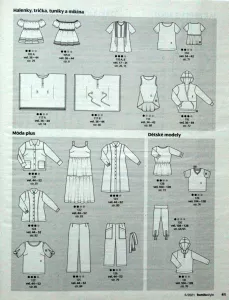 Burda style 5/2021 -CZ- přehled střihů 2