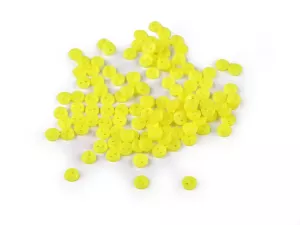 Knoflíček mini pro panenky, postavičky Ø4 mm - žlutá