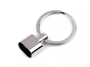 Koncovka kovová s kroužkem 8x14 mm - nikl