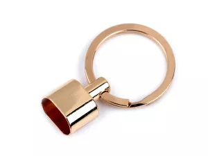 Koncovka kovová s kroužkem 8x14 mm - zlatá klasik