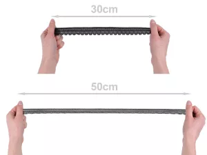 Krajka elastická šíře 25 mm - tažnost