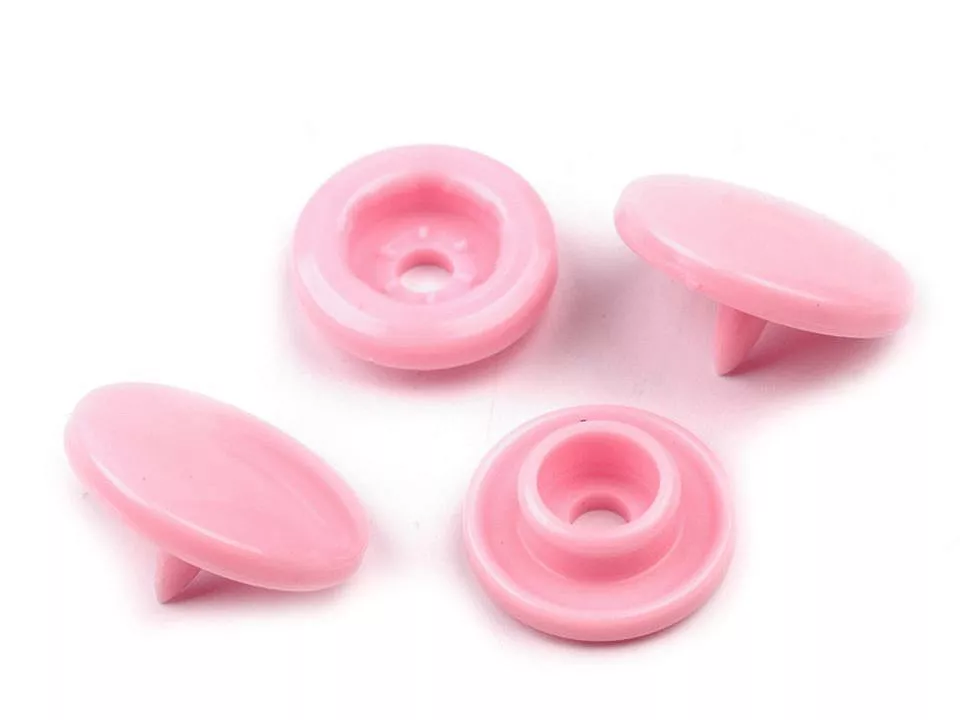Patentky plastové vel. 18" - růžová světlá