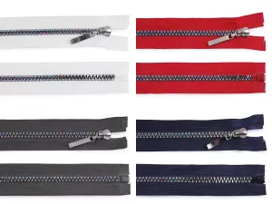 Zip kostěný duhový No5 délka 40 cm - 4 barvy