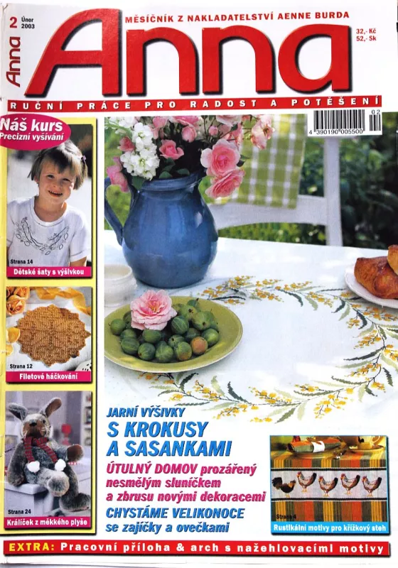 Anna 2/2003 -CZ- ruční práce - časopis s přílohou