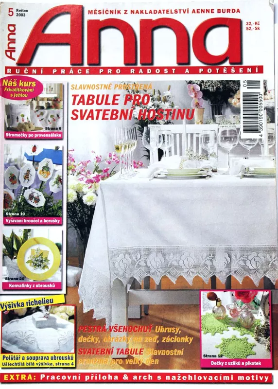 Anna 5/2003 -CZ- ruční práce - časopis s přílohou