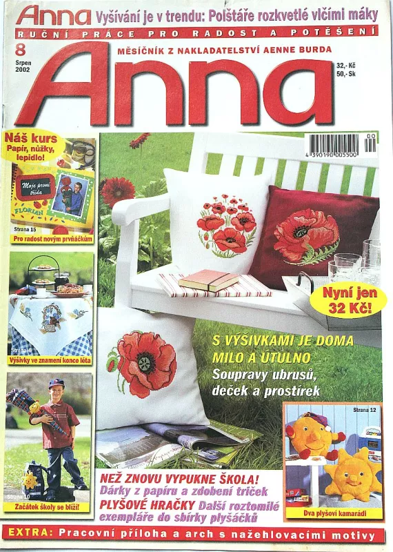 Anna 8/2002 -CZ- ruční práce - časopis s přílohou