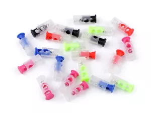 Brzdičky s dvěmi dírkami 9x24 mm - mix