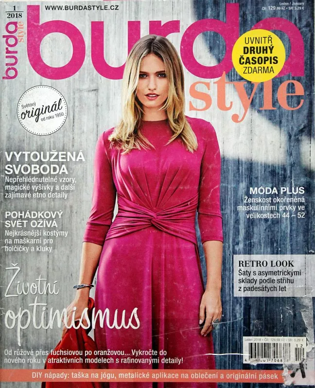 Burda 1/2018 -CZ- časopis se střihy