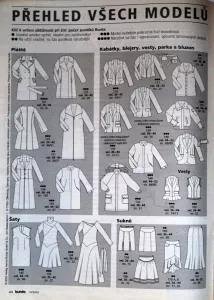 Burda 10/2003 -CZ- přehled střihů 1