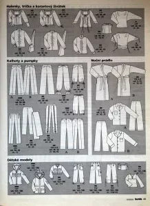 Burda 10/2003 -CZ- přehled střihů 2