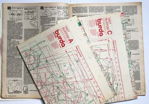Burda 4/1988 -R- střihové přílohy časopisu 