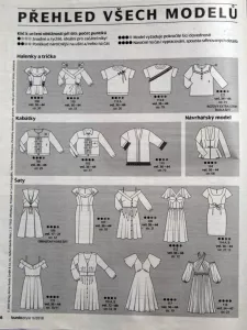 Burda 5/2018 -CZ- přehled střihů 1