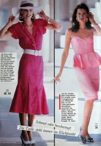 Burda 6/1987 -N- RETRO - ukázka z časopisu 2
