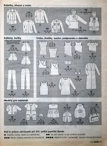 Burda 7/1999 -CZ- přehled střihů 2