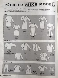 Burda 9/2018 -CZ- přehled střihů 1