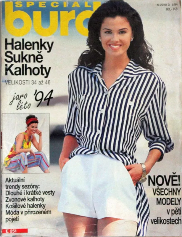 Burda - Halenky, sukně, kalhoty 1-2/1994 -CZ- časopis se střihy