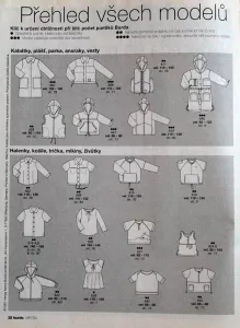 Burda - Móda pro děti 3/2001 -CZ- přehled střihů 1