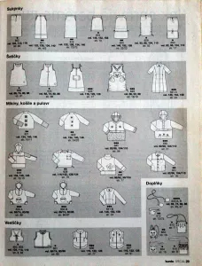 Burda - Móda pro děti 15/2000 -CZ- přehled střihů 2
