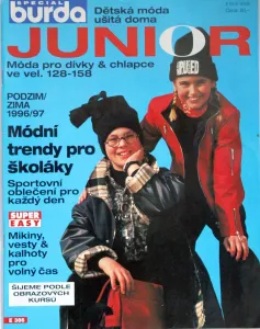 Burda - Móda pro dívky a chlapce JUNIOR podzim/zima 1996/97 -CZ