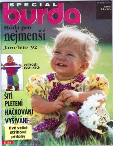 Burda - Móda pro nejmenší jaro/léto 1992 -CZ- časopis se střihy