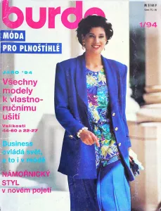 Burda - móda pro plnoštíhlé 1/1994 -CZ- časopis se střihy