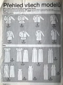 Burda PLUS - Móda pro plnoštíhlé 1,2/2000 -CZ- přehled střihů 1
