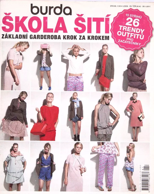 Burda: ŠKOLA ŠITÍ 1/2014 -CZ- časopis se střihy
