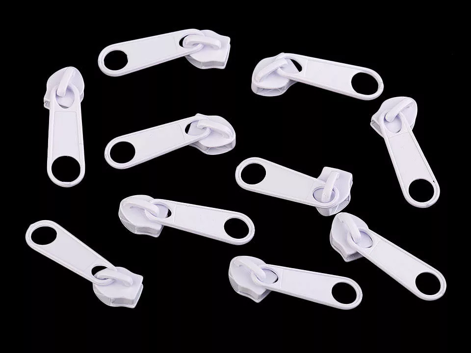 Jezdec ke spirálovým zipům No5 - bílý