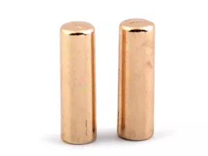 Koncovka kovová na šňůru Ø4 mm - detail zlatá