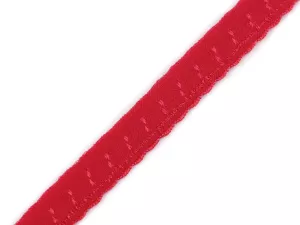 Pruženka lemovací ozdobná 10 mm - červená