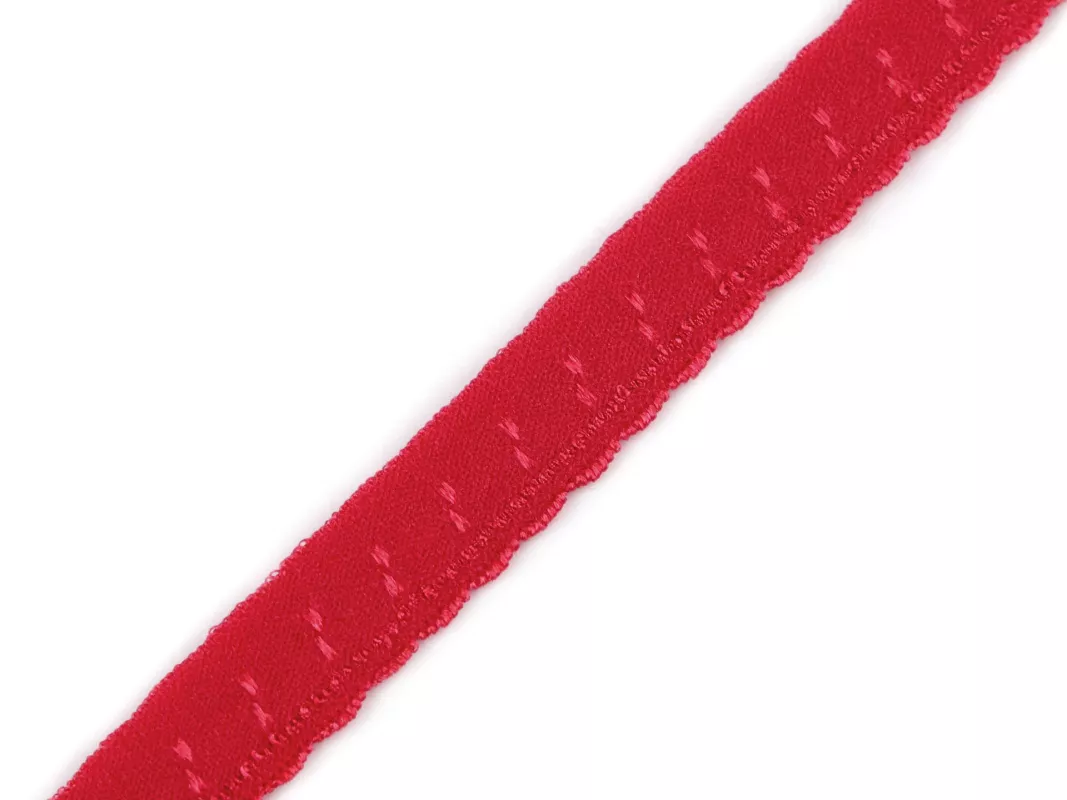 Pruženka lemovací ozdobná 10 mm - červená
