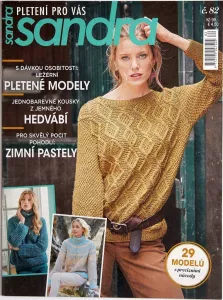 Sandra - pletení pro Vás č.82 -CZ- Zimní pastely